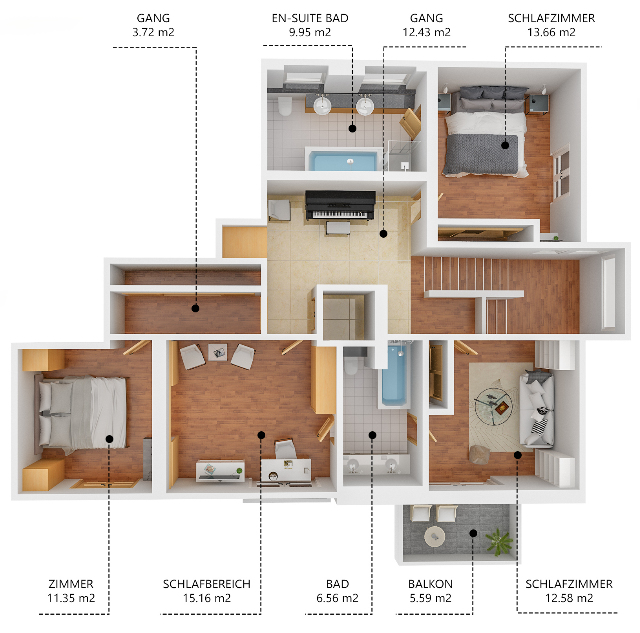 3d grundriss von ihrer immobilie haus und wohnung